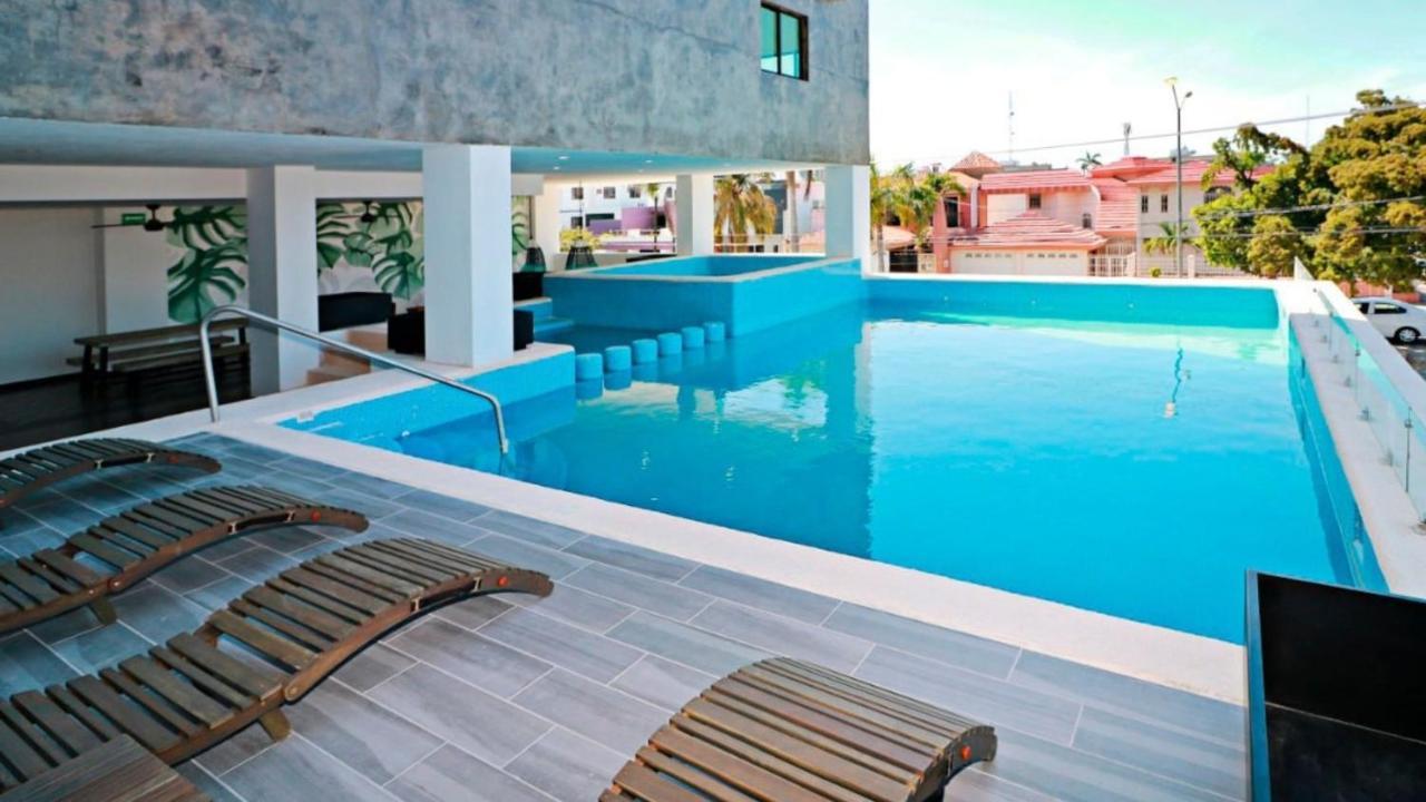 Apartamento ¡nuevo! Depto. Céntrico Con Alberca Y Jacuzzi